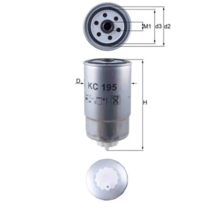 Filtro carburante KC 195 KNECHT per PEUGEOT CITROEN FIAT ALFA ROMEO LANCIA LDV Novità