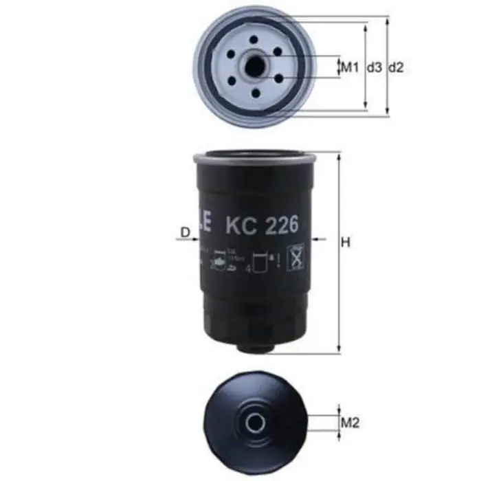 Spedizione Espresso Filtro carburante KC 226 KNECHT per HYUNDAI KIA