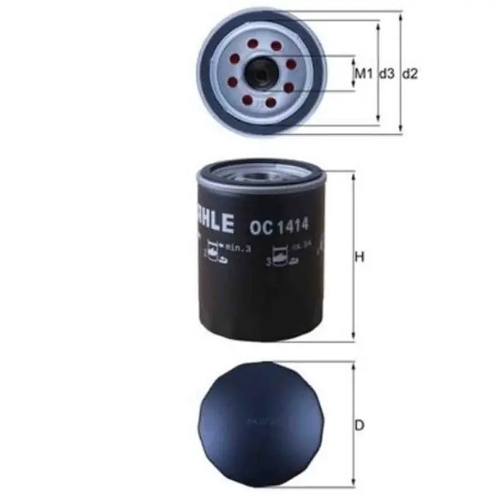 Vendita Finale Filtro olio OC 1414 KNECHT per FORD