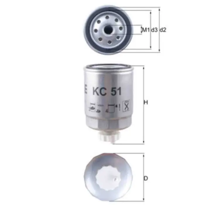 Filtro carburante KC 51 KNECHT per PEUGEOT CITROEN FIAT NISSAN ROVER INNOCENTI Ultime Pezzi