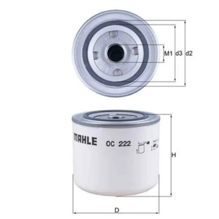 Prezzo Scontato Filtro olio OC 222 KNECHT per VOLVO ALFA ROMEO LANCIA