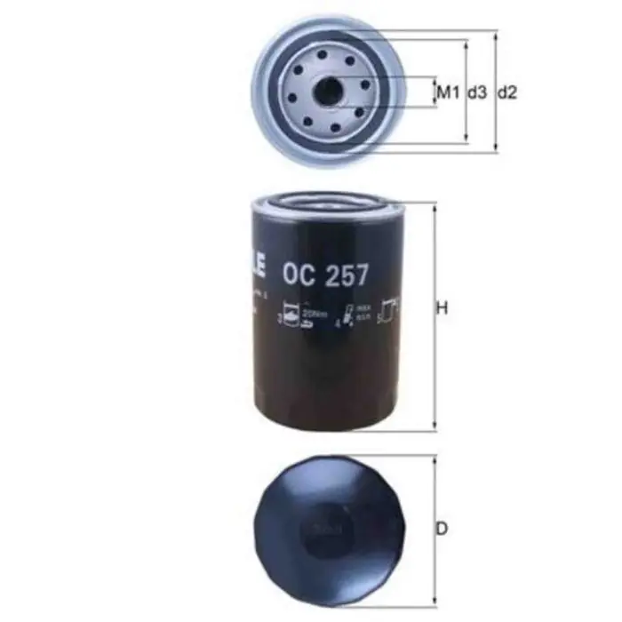 Filtro olio OC 257 KNECHT per AUDI VW Prezzo Conveniente