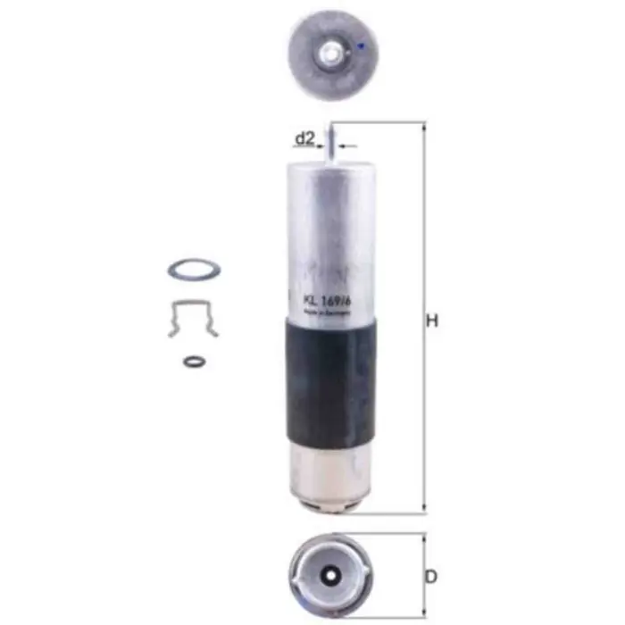 Filtro carburante KL 169/6D KNECHT per MERCEDES-BENZ Prezzo Ridotto