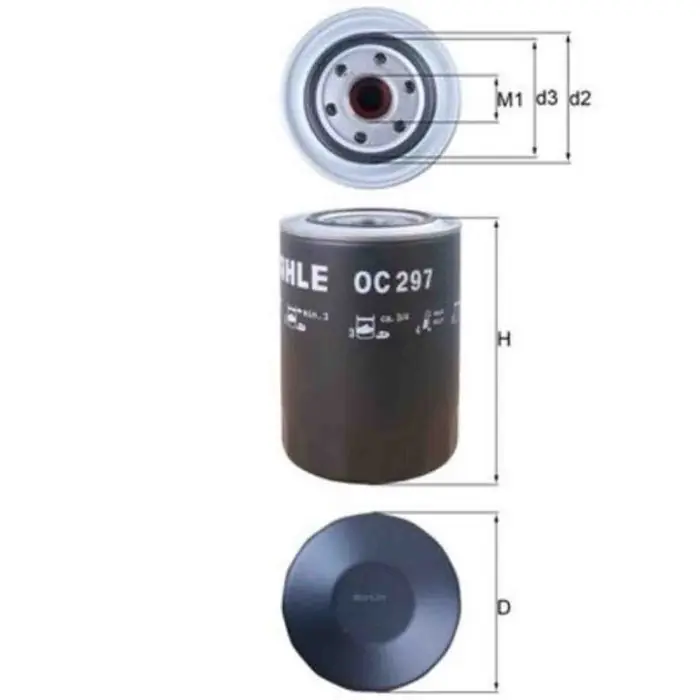 Filtro olio OC 297 KNECHT per MITSUBISHI Novità