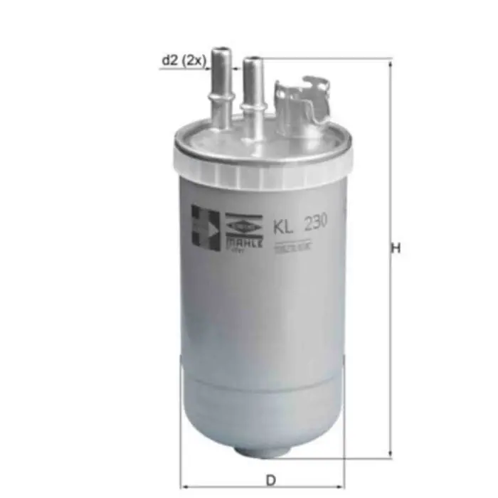 Ultimissimo Modello Filtro carburante KL 230 KNECHT per FORD