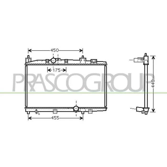 Quantità Limitata Radiatore Per Toyota Yaris Dal 2003 Al 2005