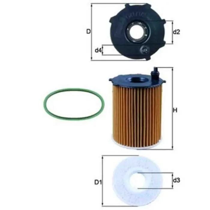 Ultime Pezzi Filtro olio OX 171/2D1 KNECHT per PEUGEOT CITROEN TOYOTA OPEL DS