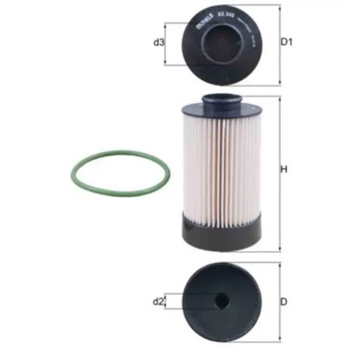 Filtro carburante KX 340D KNECHT per IVECO Pagamento Sicuro