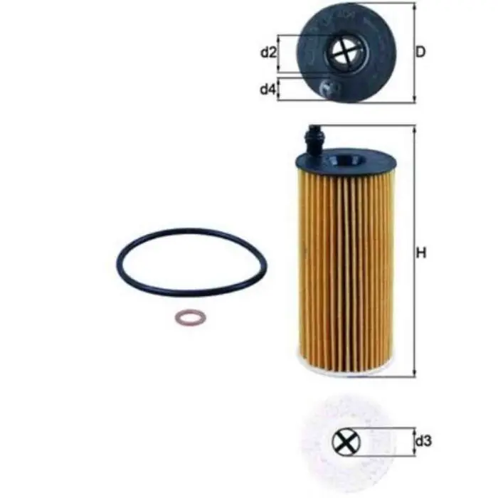 Filtro olio OX 404D KNECHT per BMW TOYOTA MINI Saldi