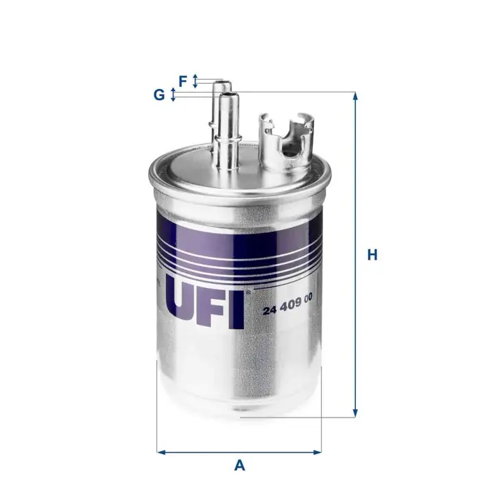 Filtro carburante 24.409.00 UFI per FORD Quantità Limitata