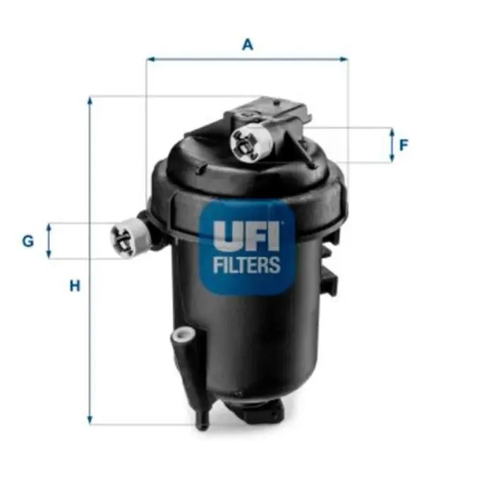 Filtro carburante 55.144.00 UFI per FIAT Popolare